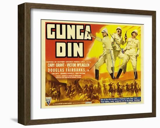 Gunga Din, 1939-null-Framed Art Print