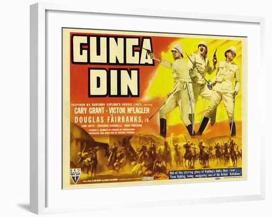 Gunga Din, 1939-null-Framed Art Print