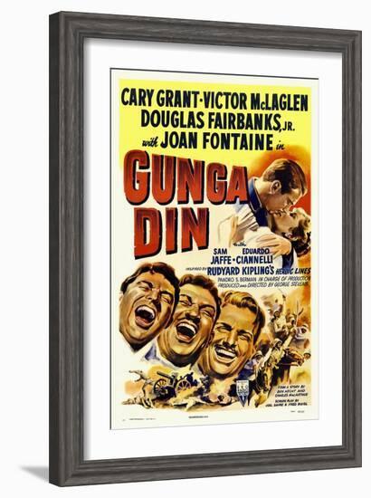 Gunga Din, 1939-null-Framed Giclee Print