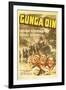 Gunga Din, Cary Grant, Victor McLaglen, Douglas Fairbanks Jr., 1939, poster art-null-Framed Art Print