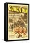 Gunga Din, Cary Grant, Victor McLaglen, Douglas Fairbanks Jr., 1939, poster art-null-Framed Stretched Canvas