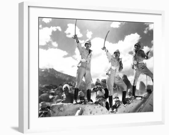 Gunga Din, Cary Grant, Victor McLaglen, Douglas Fairbanks Jr., 1939-null-Framed Photo