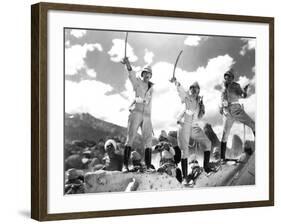 Gunga Din, Cary Grant, Victor McLaglen, Douglas Fairbanks Jr., 1939-null-Framed Photo