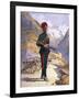 Gunner of the Mountain Battery, Punjabi Musalman, Illustration for 'Armies-Alfred Crowdy Lovett-Framed Giclee Print