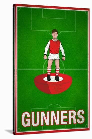 Gunners Football Soccer Sports Poster-null-Stretched Canvas