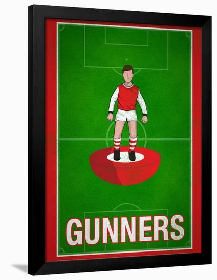 Gunners Football Soccer Sports-null-Framed Poster