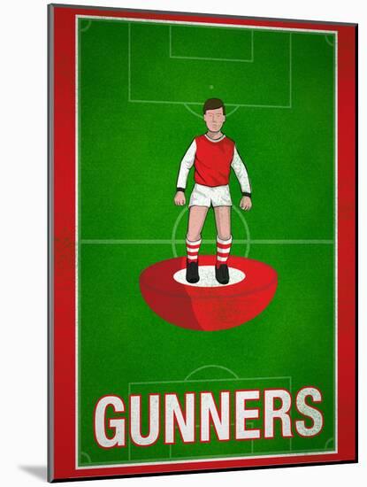 Gunners Football Soccer Sports-null-Mounted Poster