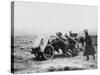 Gunners Manhandling a Trench Gun into a New Position on the Somme During World War I-Robert Hunt-Stretched Canvas