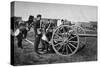 Gunners of Field Artillery Drilling with a 12 Pounder, 1895-Gregory & Co-Stretched Canvas