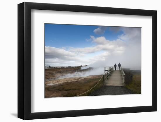 Gunnuhver Hot Spring, Reykjanes Peninsula, Iceland, Polar Regions-Michael-Framed Photographic Print