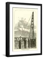Gunpowder Pile-Driver, by Thomas Shaw, Philadelphia-null-Framed Giclee Print
