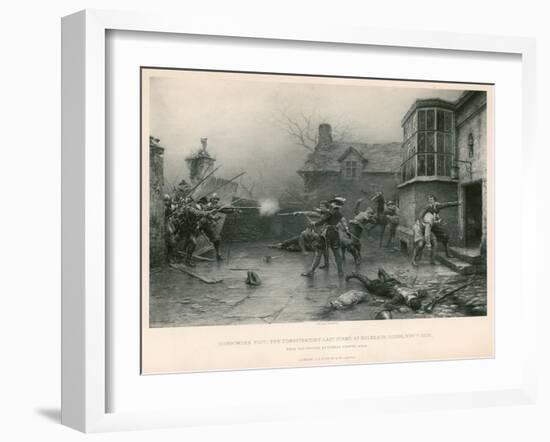 Gunpowder Plot; the Conspirators' Last Stand at Holbeach House, 7 November 1605-Ernest Crofts-Framed Giclee Print