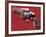 Guns, c. 1981-82 (white and black on red)-Andy Warhol-Framed Art Print