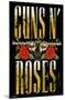 GUNS N' ROSES - STACKED LOGO-null-Mounted Poster