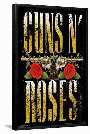 Guns N' Roses - Stacked Logo-Trends International-Framed Poster