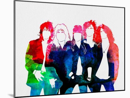 Guns N' Roses Watercolor-Lana Feldman-Mounted Art Print