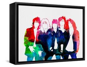 Guns N' Roses Watercolor-Lana Feldman-Framed Stretched Canvas