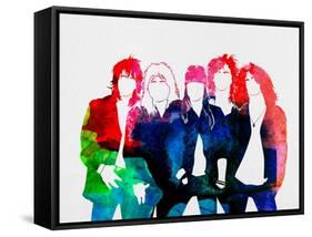 Guns N' Roses Watercolor-Lana Feldman-Framed Stretched Canvas