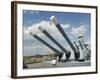 Guns on the USS North Carolina Battleship Memorial, Wilmington, North Carolina-Lynn Seldon-Framed Photographic Print