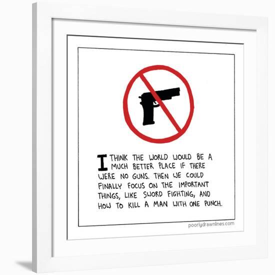 Guns-Reza Farazmand-Framed Art Print