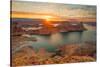 Gunsight Sunrise-John Gavrilis-Stretched Canvas