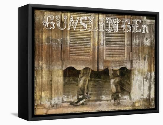 Gunslinger-Mindy Sommers-Framed Stretched Canvas
