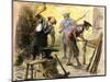 Gunsmiths Forging Muskets for the Minutemen Before the American Revolution, c.1770-null-Mounted Giclee Print