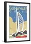 Gunwharf Quays (V2) - Dave Thompson Contemporary Travel Print-Dave Thompson-Framed Giclee Print