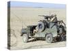 Gurkhas Patrol Afghanistan in a Land Rover-Stocktrek Images-Stretched Canvas