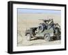 Gurkhas Patrol Afghanistan in a Land Rover-Stocktrek Images-Framed Photographic Print