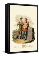 Gurm Gamle, King of Denmark, and a Danish Youth-null-Framed Stretched Canvas