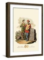 Gurm Gamle, King of Denmark, and a Danish Youth-null-Framed Art Print