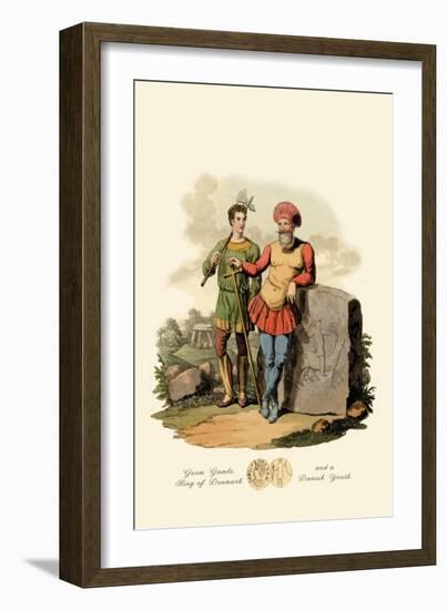 Gurm Gamle, King of Denmark, and a Danish Youth-null-Framed Art Print