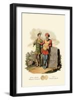 Gurm Gamle, King of Denmark, and a Danish Youth-null-Framed Art Print