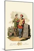 Gurm Gamle, King of Denmark, and a Danish Youth-null-Mounted Art Print