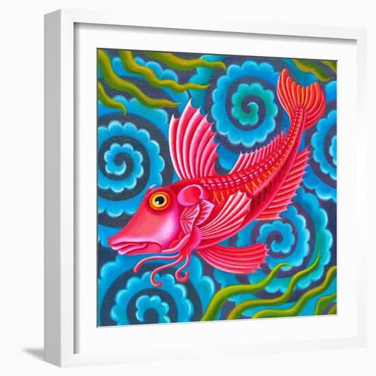 Gurnard fish-Jane Tattersfield-Framed Giclee Print