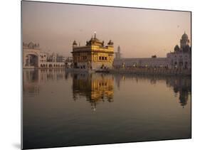 Guru's Bridge over the Pool of Nectar, Leading to the Golden Temple of Amritsar, Punjab, India-Jeremy Bright-Mounted Photographic Print