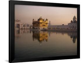 Guru's Bridge over the Pool of Nectar, Leading to the Golden Temple of Amritsar, Punjab, India-Jeremy Bright-Framed Photographic Print