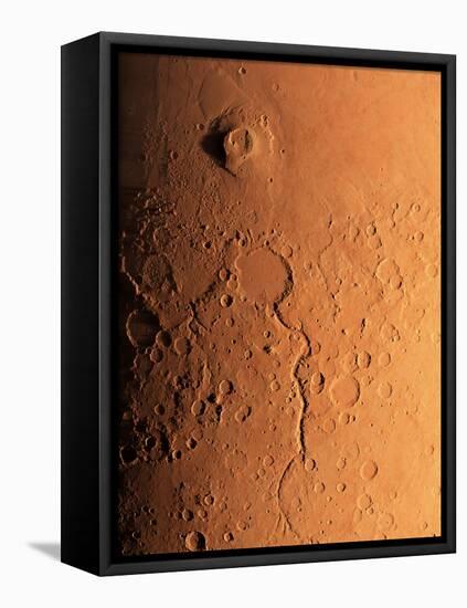 Gusev Crater And River, Mars-Detlev Van Ravenswaay-Framed Stretched Canvas