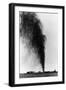 Gushing Oil Well after Gas Explosion Destroyed Derrick-null-Framed Photographic Print