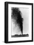 Gushing Oil Well after Gas Explosion Destroyed Derrick-null-Framed Photographic Print