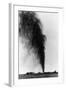 Gushing Oil Well after Gas Explosion Destroyed Derrick-null-Framed Photographic Print