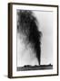 Gushing Oil Well after Gas Explosion Destroyed Derrick-null-Framed Photographic Print