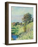 Gust of Wind, 1881 (oil on canvas)-Claude Monet-Framed Giclee Print