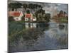 Gust of wind by Fritz Thaulow-Fritz Thaulow-Mounted Giclee Print