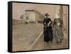 Gust of Wind-George Hendrik Breitner-Framed Stretched Canvas