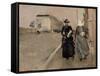 Gust of Wind-George Hendrik Breitner-Framed Stretched Canvas