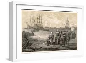 Gustaf Adolf King of Sweden Lands at Usedom-C.a. Dahlstrom-Framed Art Print