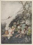 Boy Receives Presents from Friendly Gnomes-Gustaf Tenggren-Art Print