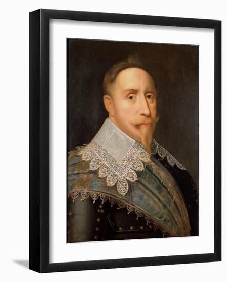 Gustav II Adolf, King of Sweden, 1624-Jacob Hoefnagel-Framed Giclee Print